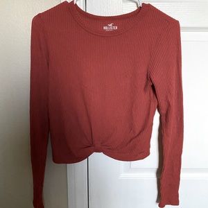 Knit Cropped Long Sleeve